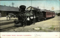 Lake Tahoe Train Postcard