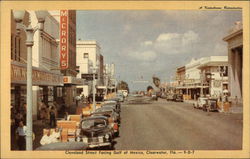 Cleveland Street Facing Gulf of Mexico, Clearwater, Fla. Florida Postcard Postcard Postcard