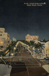 Lincoln Road at Night Postcard