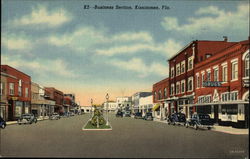 Street View of Business Section Kissimmee, FL Postcard Postcard Postcard