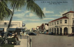 LW6 - Lake Avenue Business Section Postcard