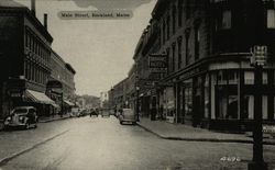 Main Street Rockland, ME Postcard Postcard Postcard