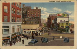 Congress Square Postcard