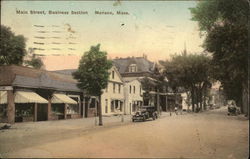 Main Street, Business Section Postcard