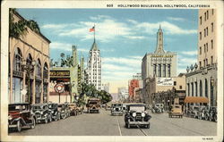 Hollywood Boulevard Postcard