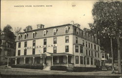 Street View of Hancock House Ellsworth, ME Postcard Postcard Postcard