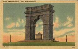 Tilton Memorial Arch New Hampshire Postcard Postcard Postcard