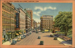 Asylum Street Towards Main Street Hartford, CT Postcard Postcard Postcard