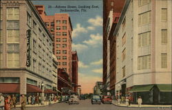 Adams Street, Looking East Postcard