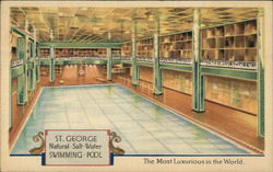 The Hotel St. George Swimming Pool Postcard