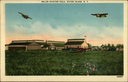 Miller Aviation Field Postcard