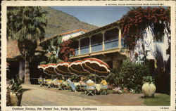 Outdoor Dining, the Desert Inn Postcard