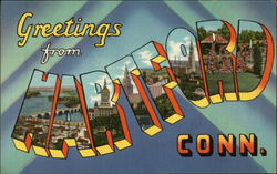 Greetings from Hartford, Connecticut Postcard