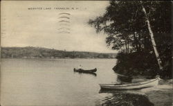 Scenic View of Canoe on Webster Lake Franklin, NH Postcard Postcard Postcard