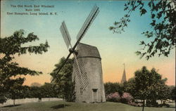 The Old North End Windmill - Built in 1805 Postcard