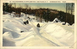 Mt. Van Hoevenberg, Olympic Bob Run Lake Placid, NY Postcard Postcard Postcard