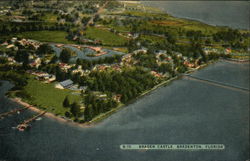 Bird's Eye View of Braden Castle Postcard