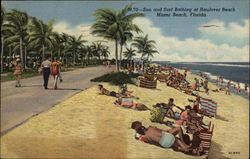 Sun and Surf Bathing at Haulover Beach Miami Beach, FL Postcard Postcard Postcard