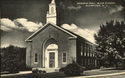 Memorial Hall, Blair Academy Blairstown, NJ Postcard Postcard Postcard