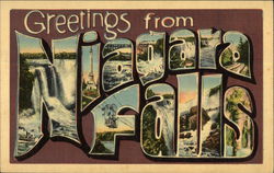 Greetings from Niagara Falls New York Postcard Postcard Postcard