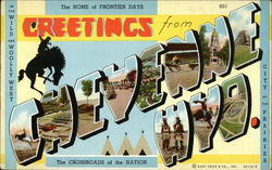 Greetings from Cheyenne Postcard