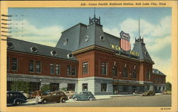 Union Pacific Railroad Station Salt Lake City, UT Postcard Postcard Postcard