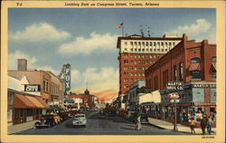 Looking East on Congress Street Postcard