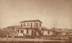 Gallie's Rest Haven Motel Postcard