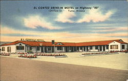 El Cortez Drive-In Motel Yuma, AZ Postcard Postcard Postcard