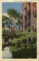 Garden at Royal Hawaiian Hotel Honolulu, HI Postcard Postcard Postcard