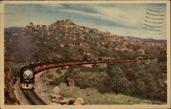 Southern Pacific at Santa Susana Pass, California Railroad (Scenic) Postcard Postcard Postcard