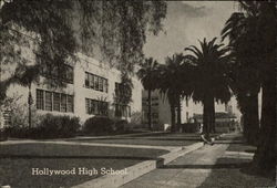 Hollywood High School California Postcard Postcard Postcard