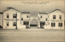 Wilson's Modern Auto Court Postcard