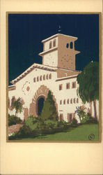 Serigraph Illustration of Mission Postcard