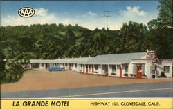 La Grande Motel Cloverdale, CA Postcard Postcard Postcard