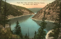 Eagle Nest Lake and Dam, Cimarron Canyon Postcard