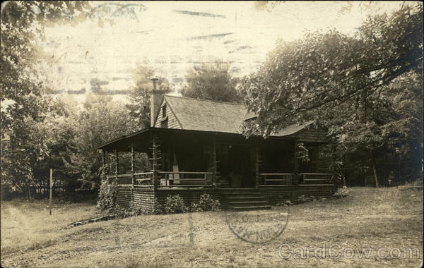 Wood Cabin East Jaffrey, NH Postcard