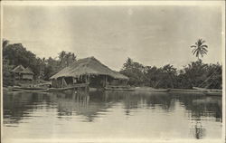 Hut near the Waterfront Philippines Southeast Asia Postcard Postcard Postcard