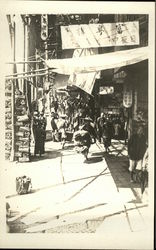 Chinese Market with People China Postcard Postcard Postcard