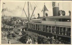 Ship at the Dock Philippines Southeast Asia Postcard Postcard Postcard