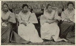 Tagalog Girls in Dress Philippines Southeast Asia Postcard Postcard Postcard