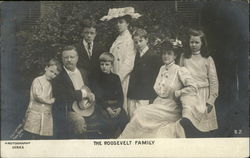 The Roosevelt Family Postcard