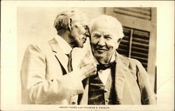 Henry Ford and Thomas A. Edison Men Postcard Postcard Postcard