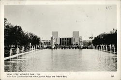 View from Constitution Mall with Court of Peace and Federal Building Postcard