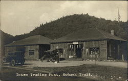 Totem Trading Post, Gas Pumps Mohawk Trail, MA Postcard Postcard Postcard