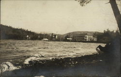 Waves coming onto the lake shore Postcard