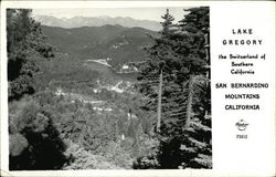 View Of Lake Gregory In The San Bernardino Mountains Postcard