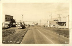 Street Scene De Lake, OR Postcard Postcard Postcard