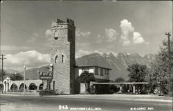 Anfa Motel and Mountains Postcard