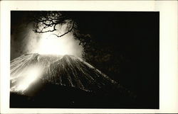 Paricutin Volcano in Action Postcard